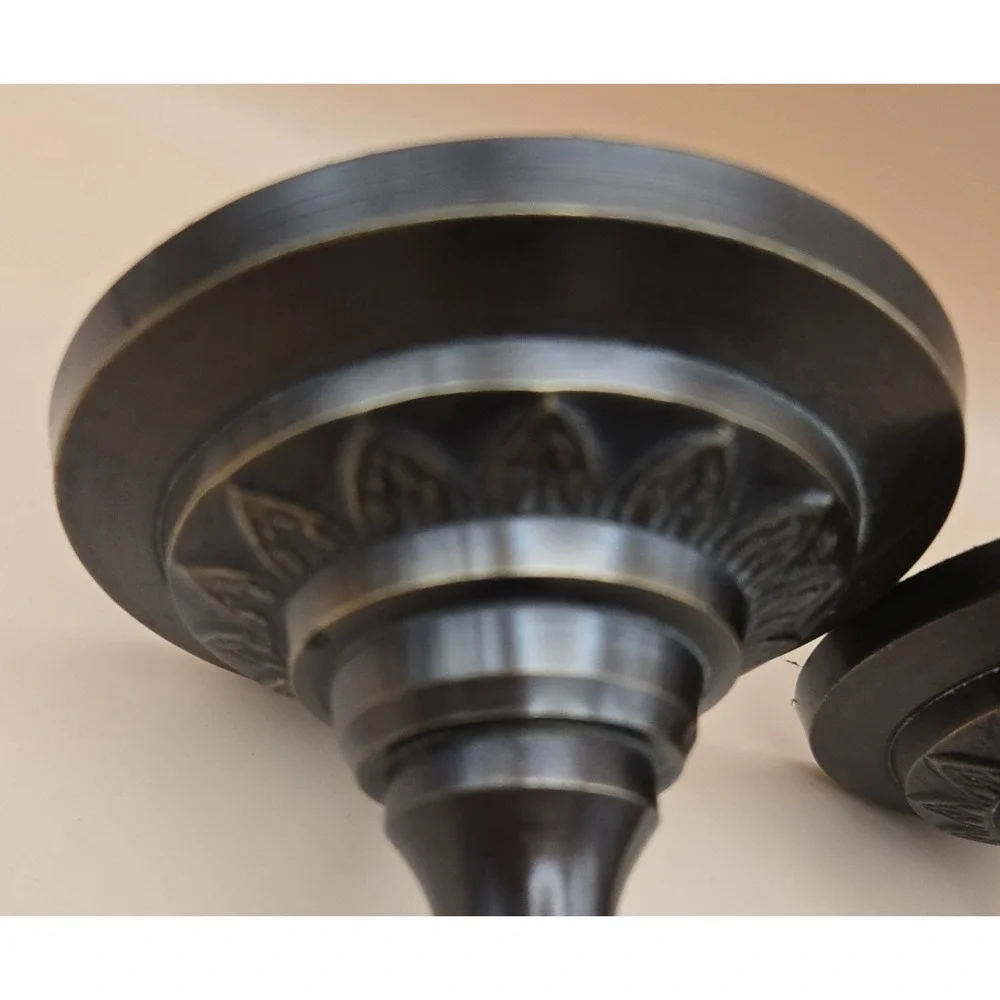 Brass Palm Candel Holders Two Sizes‎